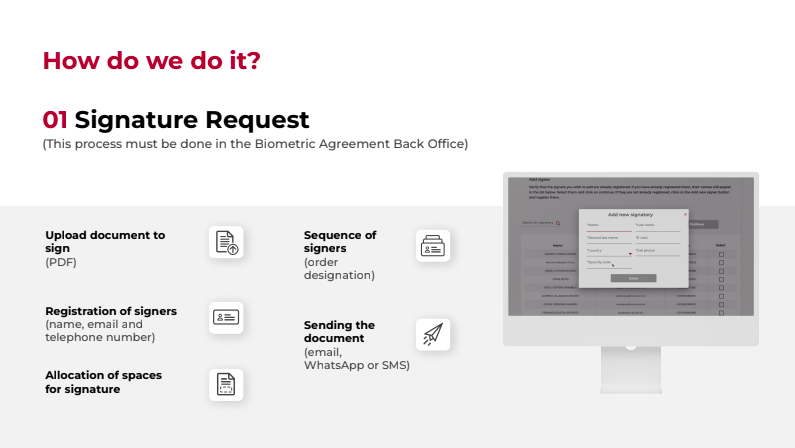 screenshot of Biometric Agreement